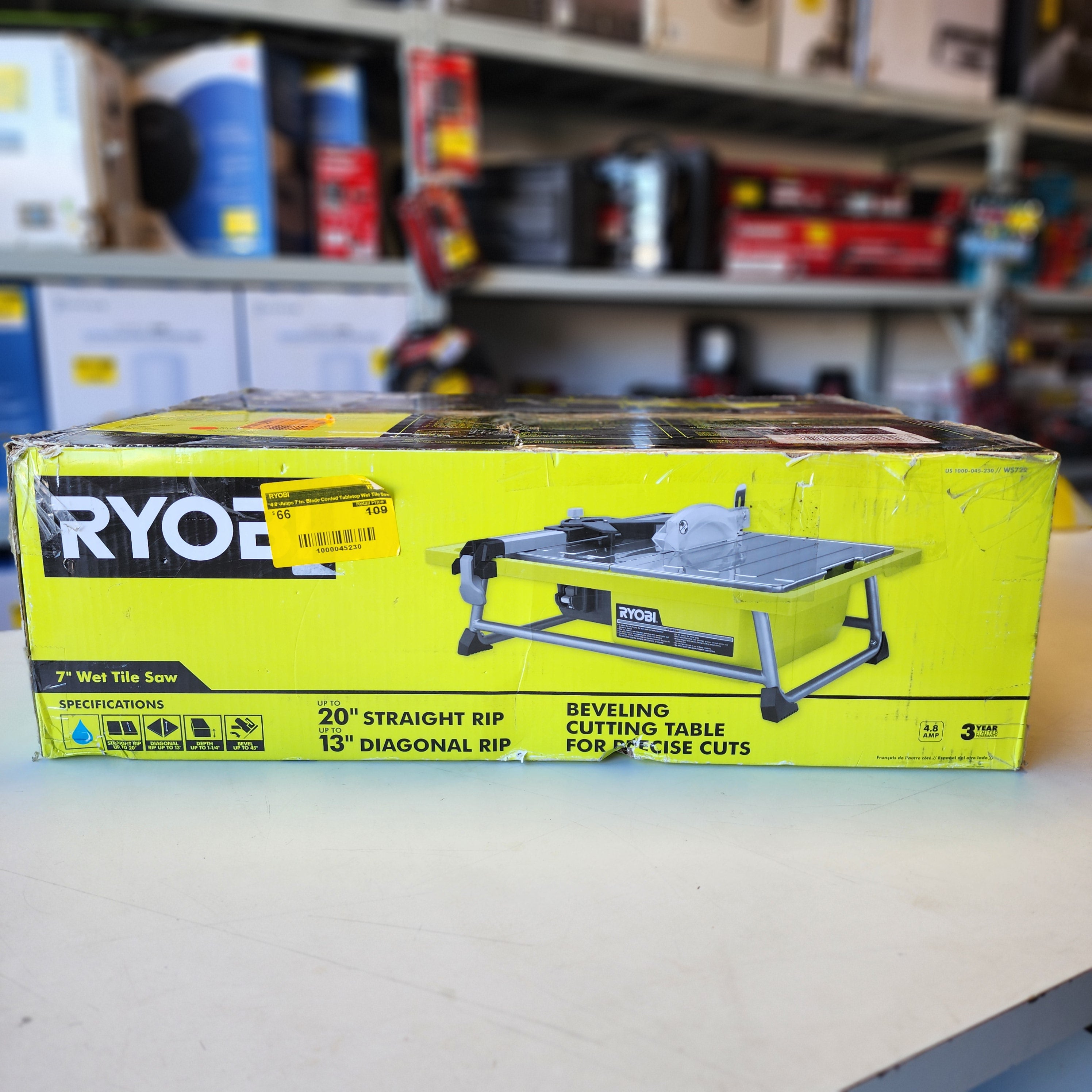 4.8 -Amps 7 in. Blade Corded Tabletop Wet Tile Saw (WS722) 4.8 -Amps 7 in. Blade Corded Tabletop Wet Tile Saw (WS722)